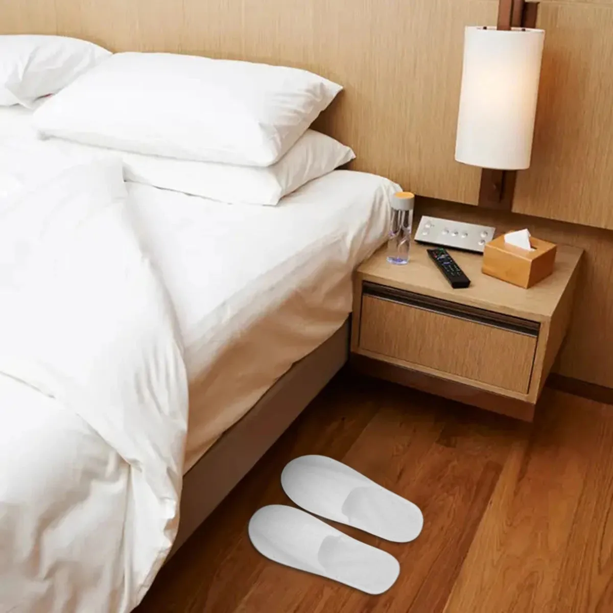 10Sets Disposable Slippers Hotel Supplies Plush Aviation Tourism Hotel Rooms Indoor
