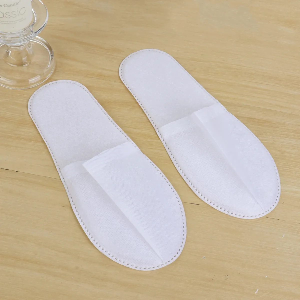 10Sets Disposable Slippers Hotel Supplies Plush Aviation Tourism Hotel Rooms Indoor