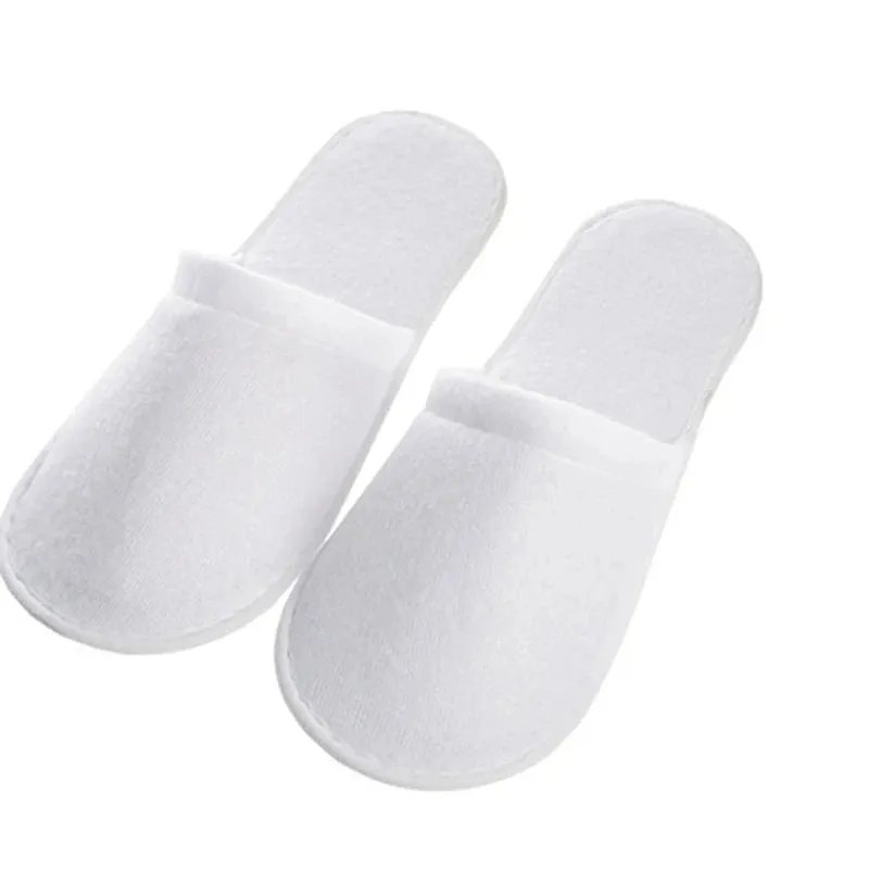 1/5/10pairs Disposable Slippers For Hotel Family Travel Beauty Salon Guests Unisex Portable Non Slip Non-woven Fabric Indoor