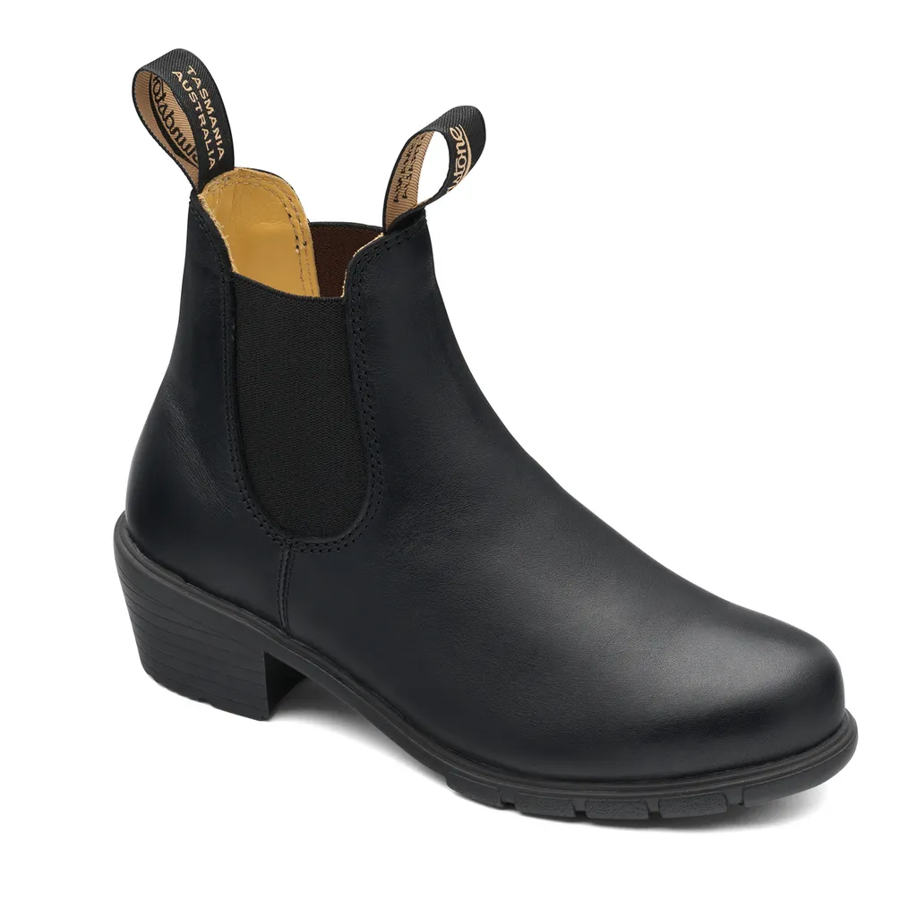 1671 Women Heel - Black Leather||1671 pour femmes avec talon - Cuir noir
