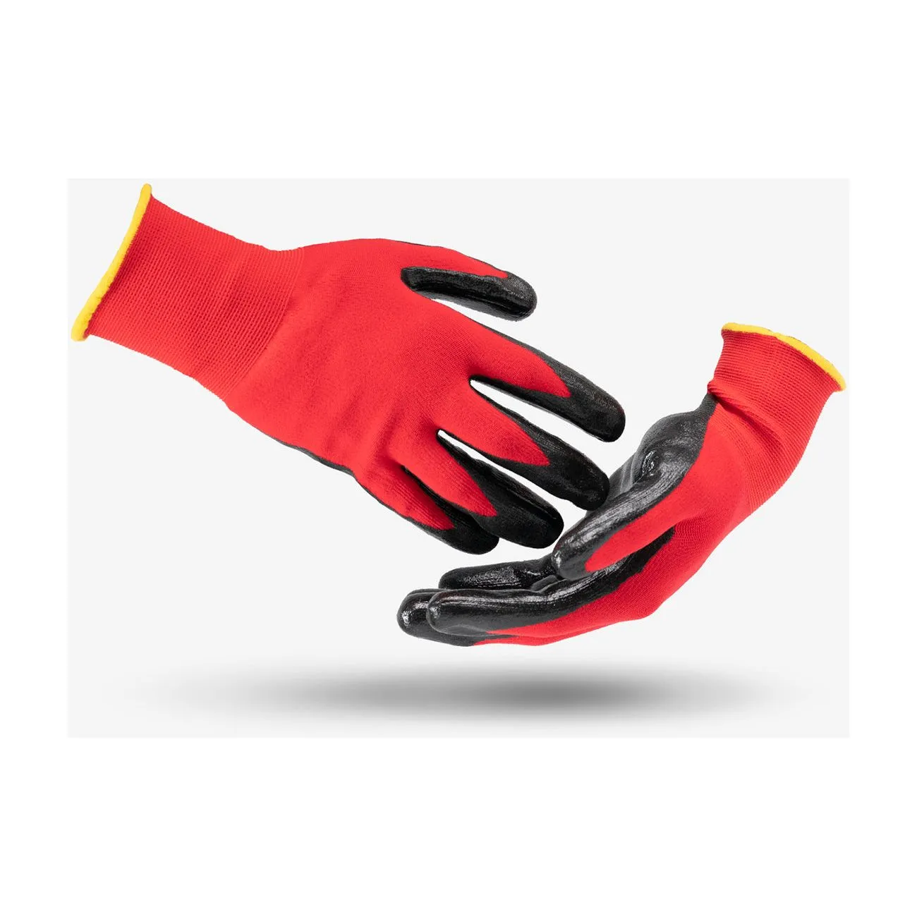 240 Pairs Nitrile Coated Nylon Work Gloves - Size 10 (XL)
