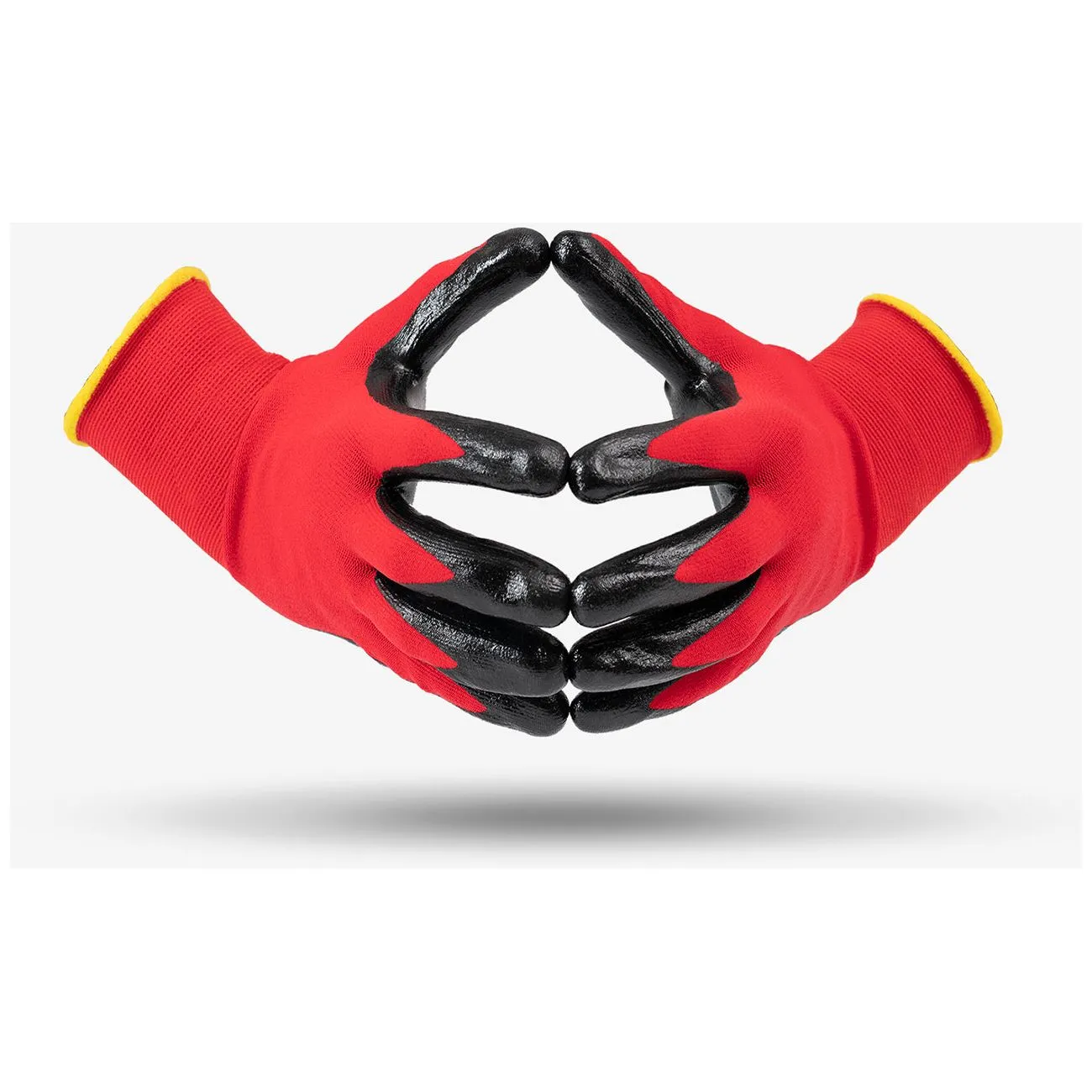 240 Pairs Nitrile Coated Nylon Work Gloves - Size 10 (XL)