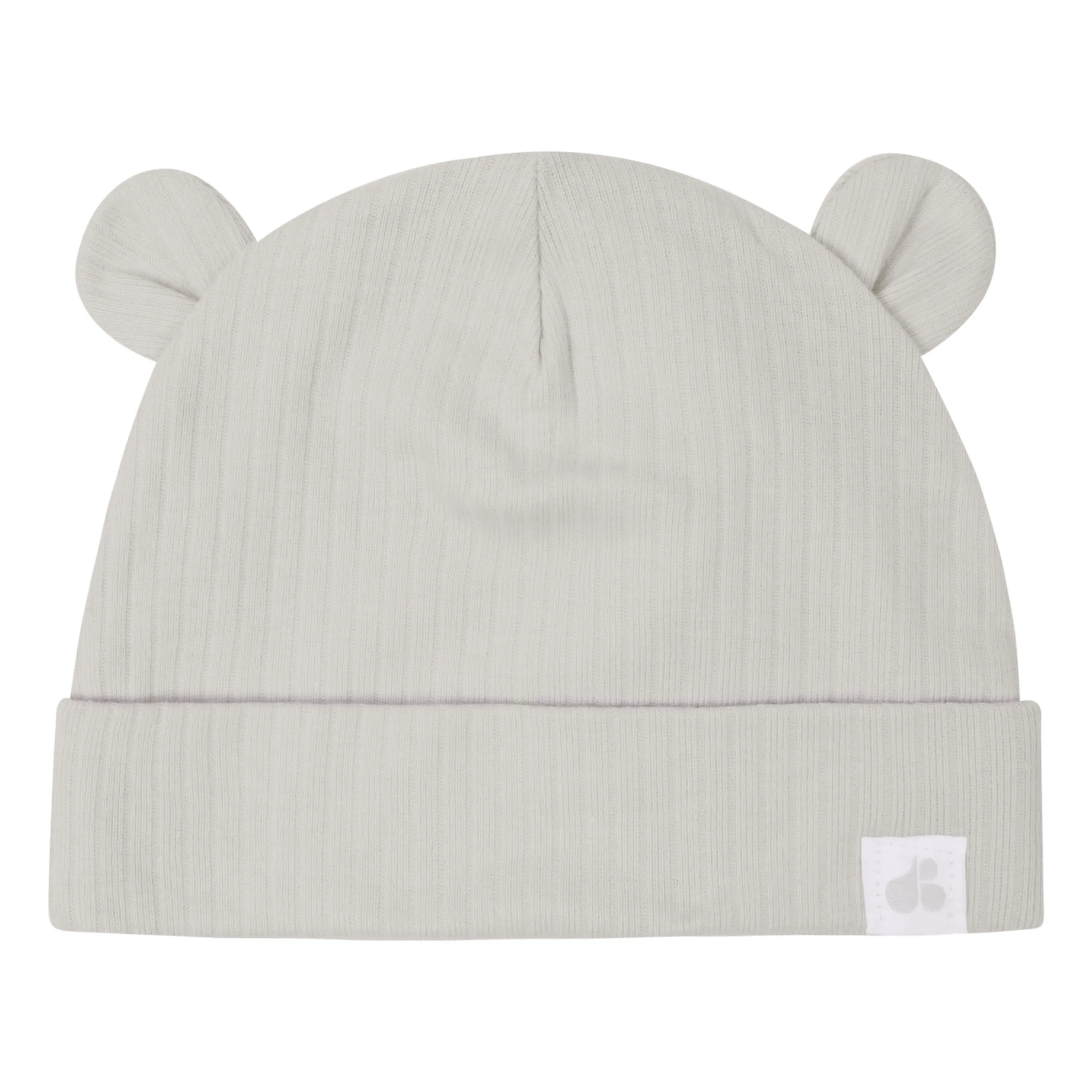 4-Piece Baby Neutral Natural Leaves Caps & Mittens Set