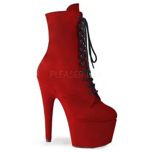 ADORE-1020FS  Red Faux Suede/Red Faux Suede