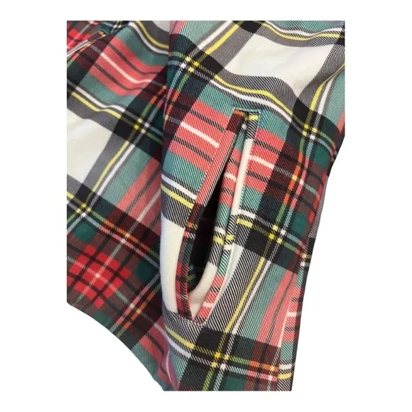 Ampersand Avenue warm wishes plaid pullover hooded sweatshirt XS NWT