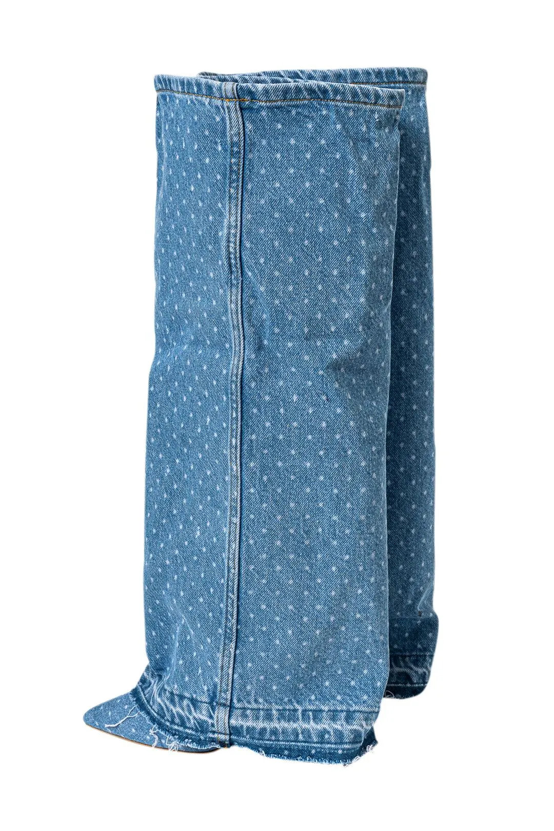 Anie Dotted Denim Boots