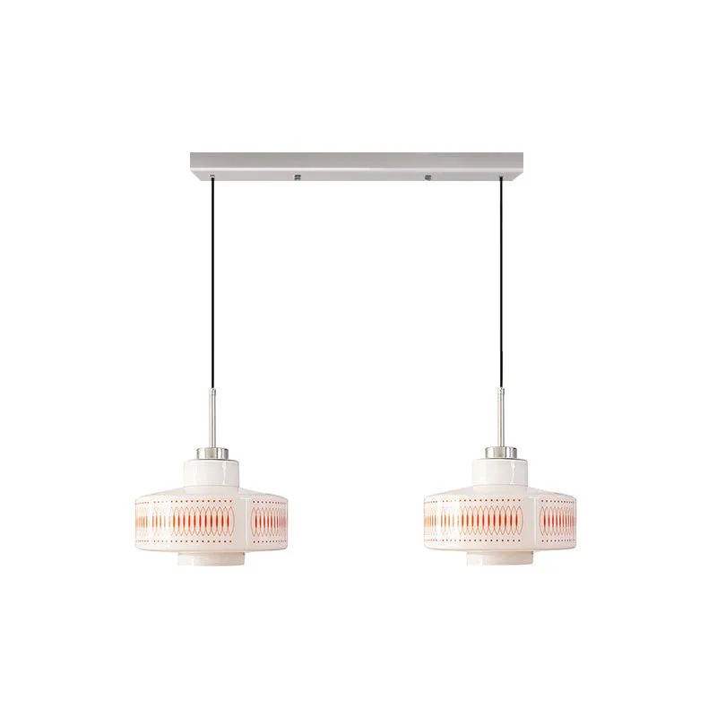 Anna Opal White Glass Pendant Lamp