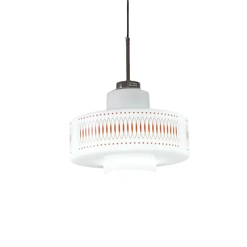 Anna Opal White Glass Pendant Lamp
