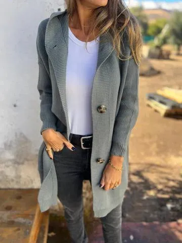 Aplie | Elegant Long Knit Cardigan