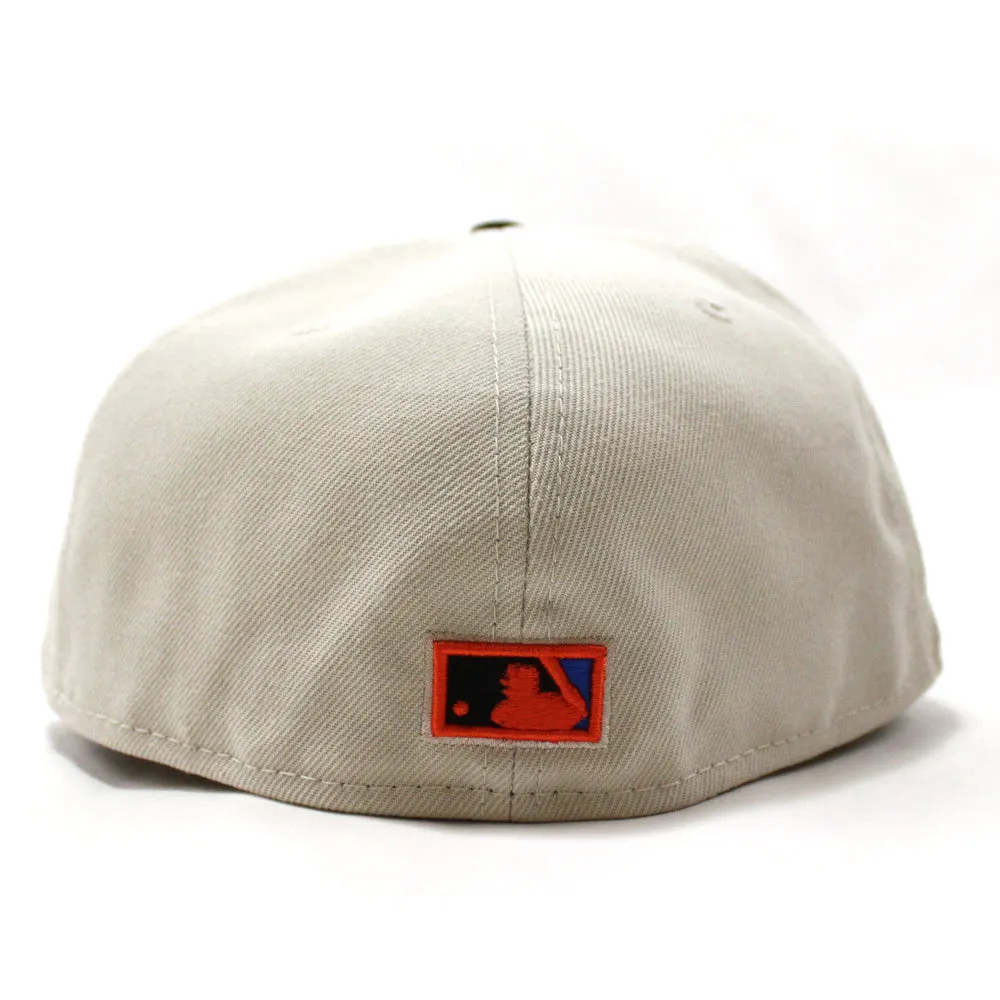Arizona Diamondbacks 2001 World Series New Era 59Fifty Fitted Hat (GITD Stone Black Blue Under Brim)
