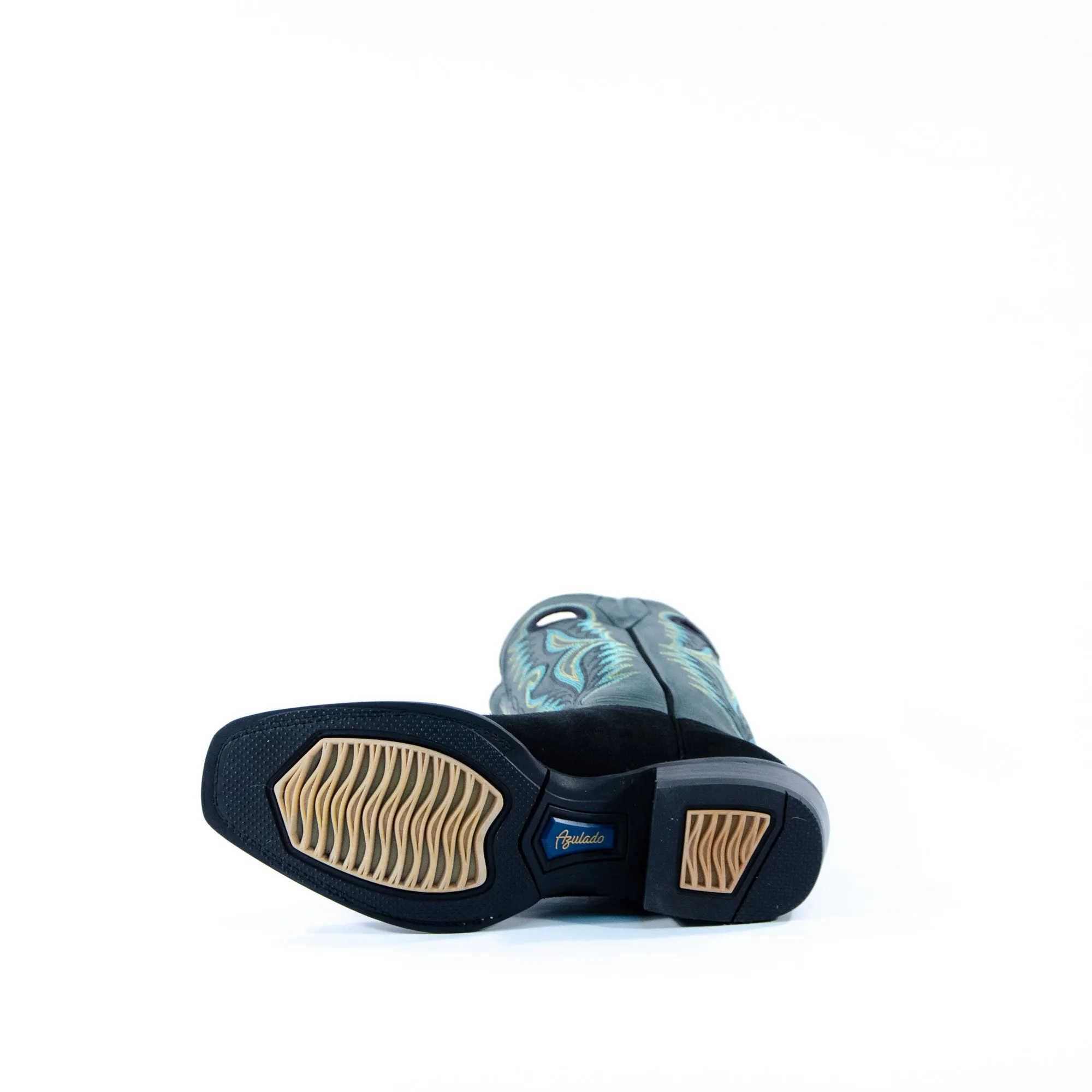 Azulado - Shane (Rubber Sole) - Cutter Toe - Black/Green