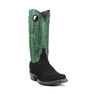 Azulado - Shane (Rubber Sole) - Cutter Toe - Black/Green