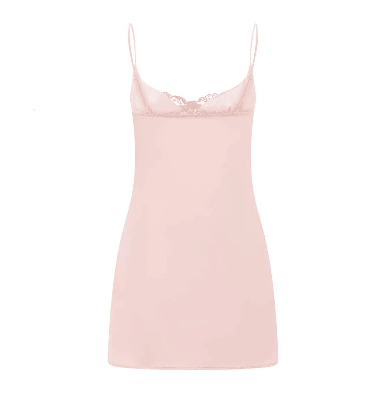 Be My Muse Floral Embroidery Satin Mini Dress