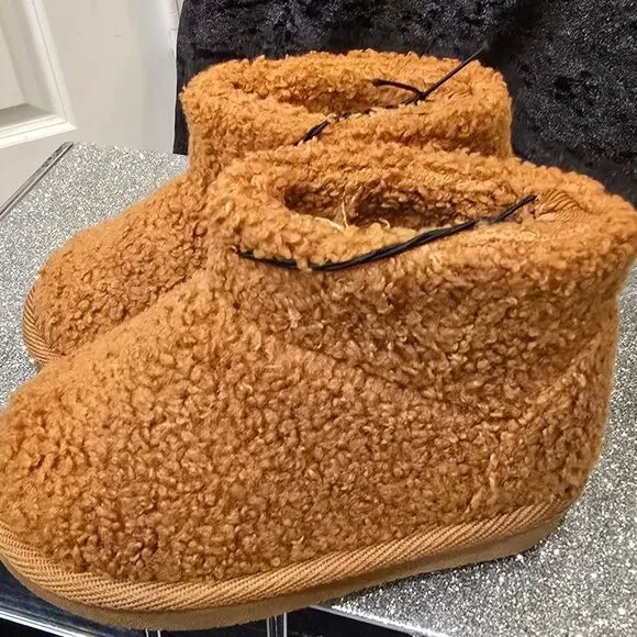 BearPaw Teddy Fleece Bootie- Chestnut