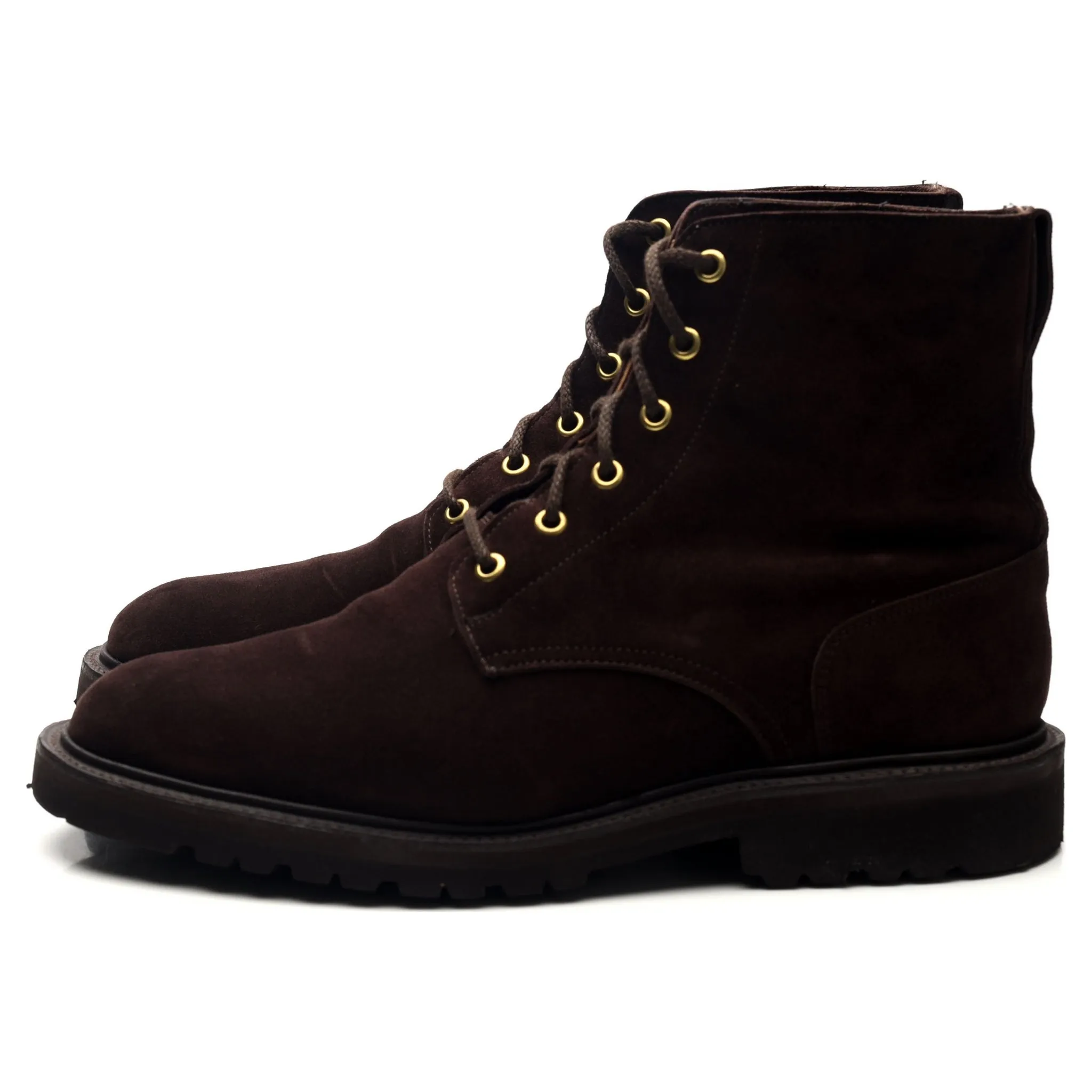 'Bernwood' Dark Brown Suede Boots UK 9