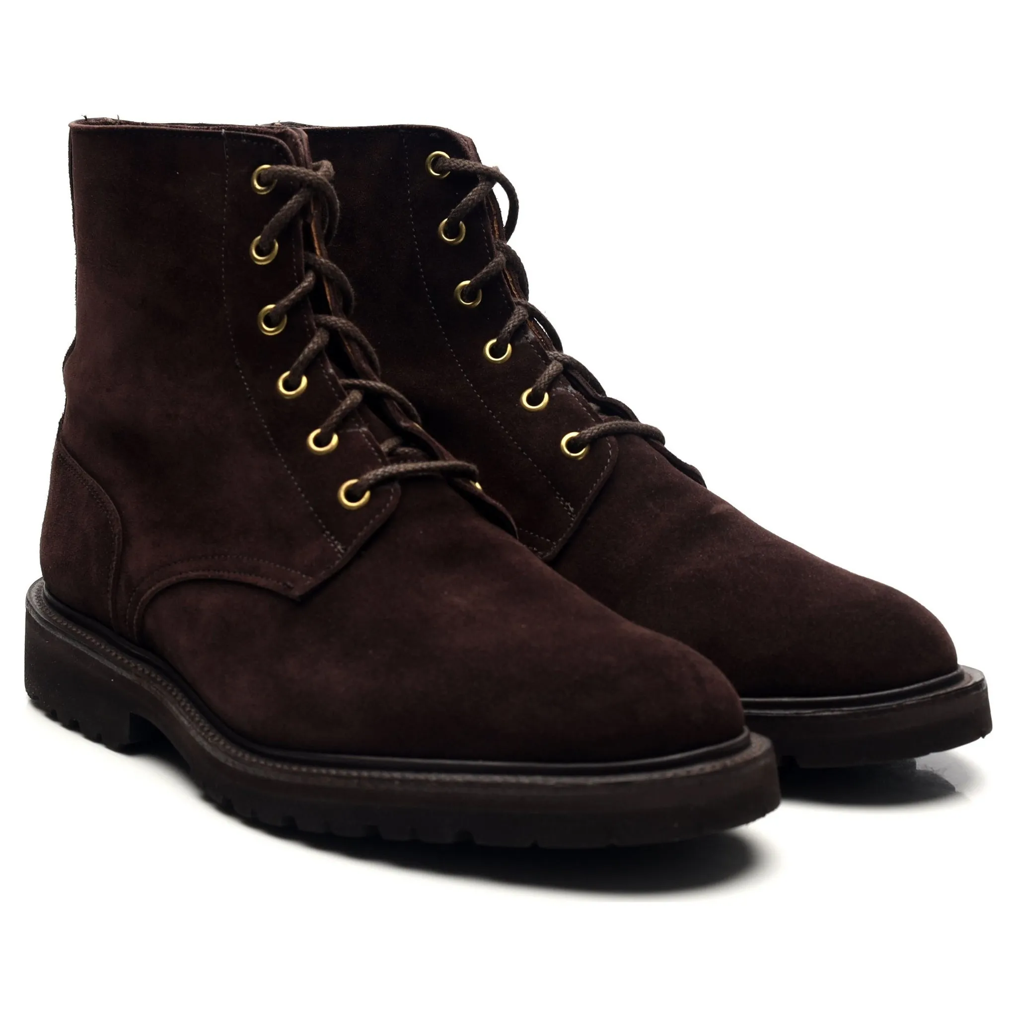 'Bernwood' Dark Brown Suede Boots UK 9