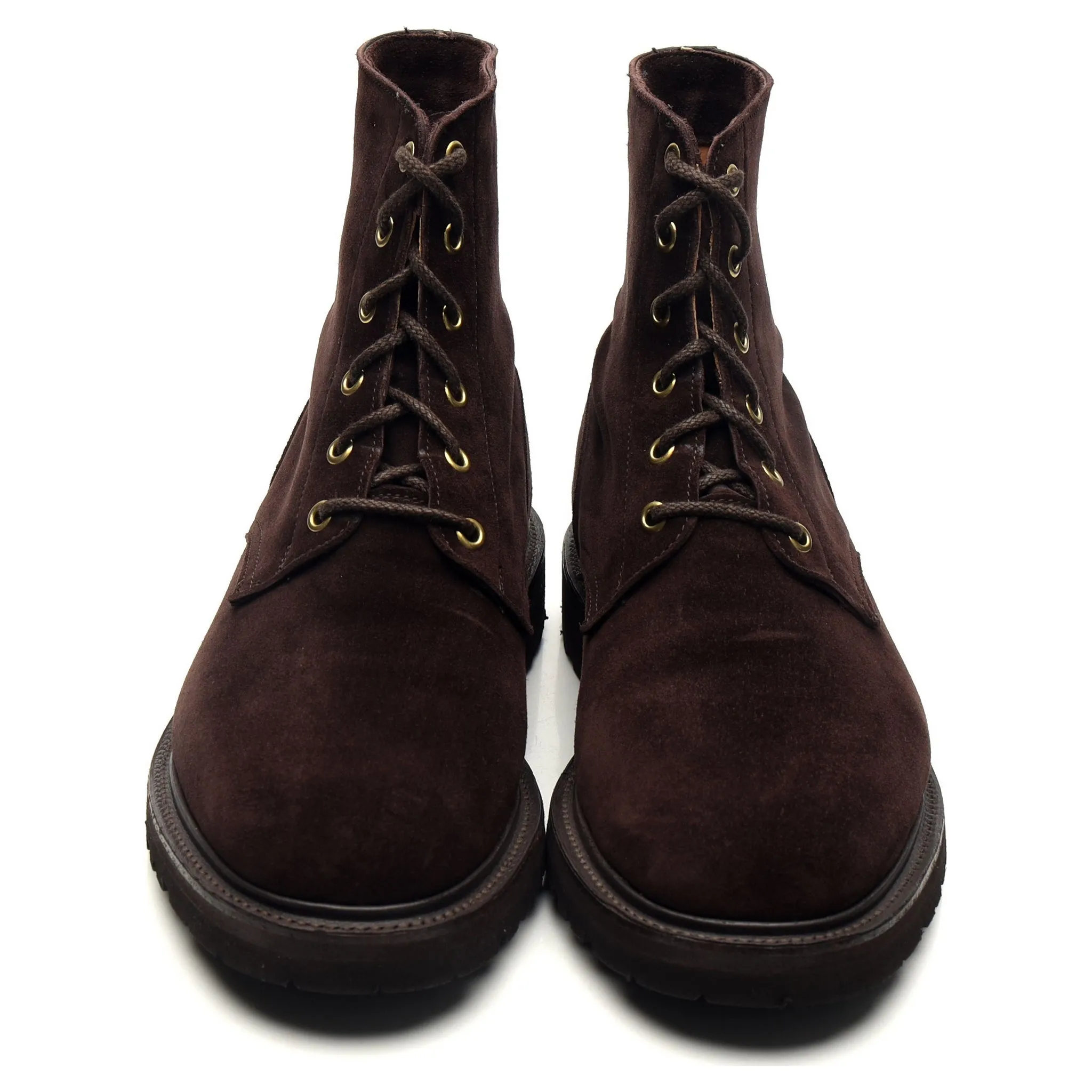 'Bernwood' Dark Brown Suede Boots UK 9