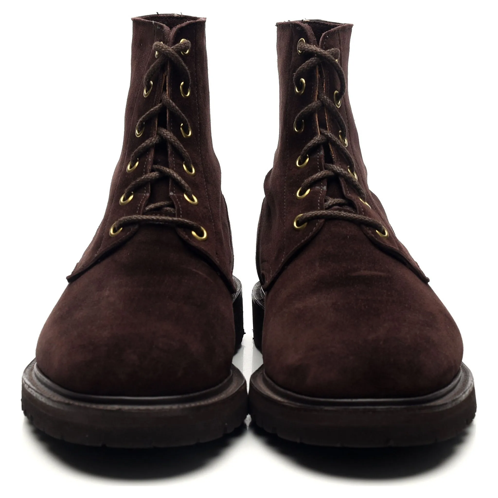 'Bernwood' Dark Brown Suede Boots UK 9