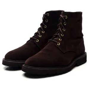 'Bernwood' Dark Brown Suede Boots UK 9