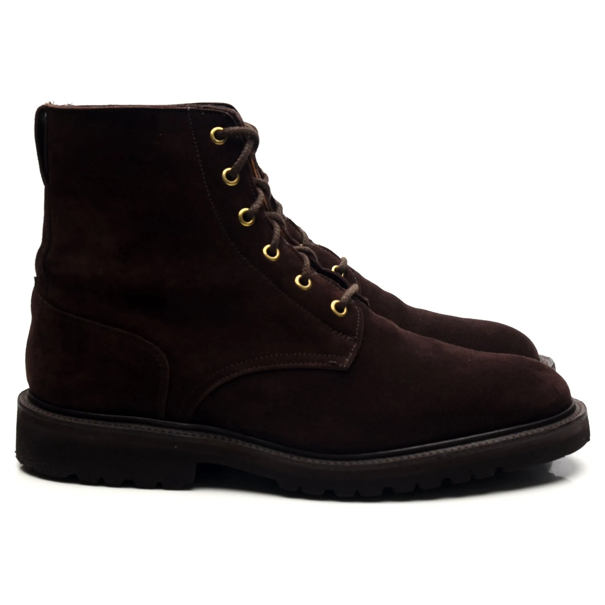 'Bernwood' Dark Brown Suede Boots UK 9