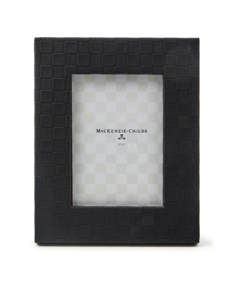 Black Faux Leather Frame 5 x 7