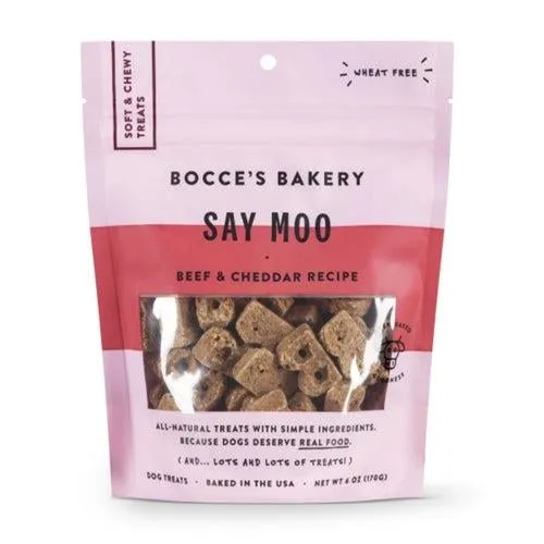 Bocce's Bakery Dog Soft & Chewy Say Moo 6oz