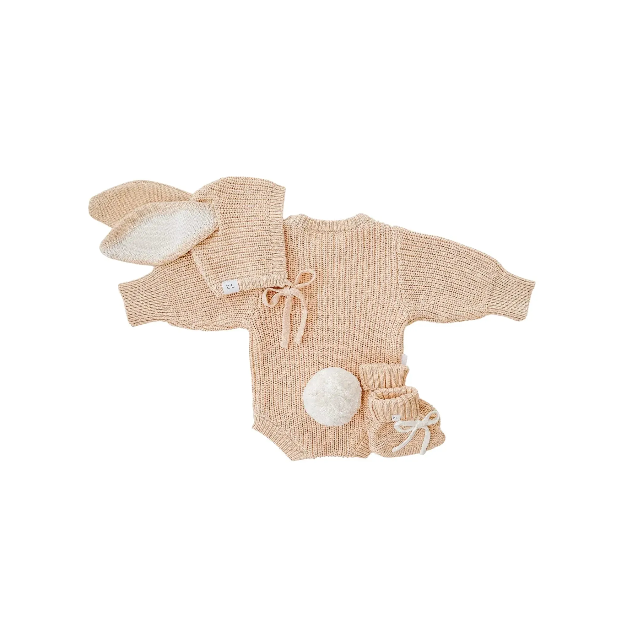 Booties - Sand Fleck/Milk