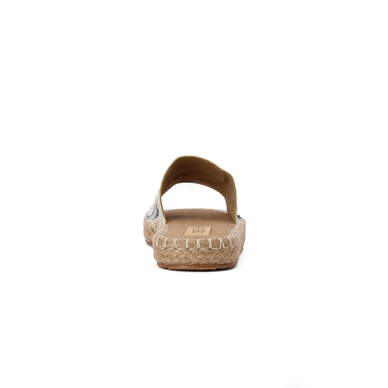 BORA FRINGE SLIPPERS - WHITE