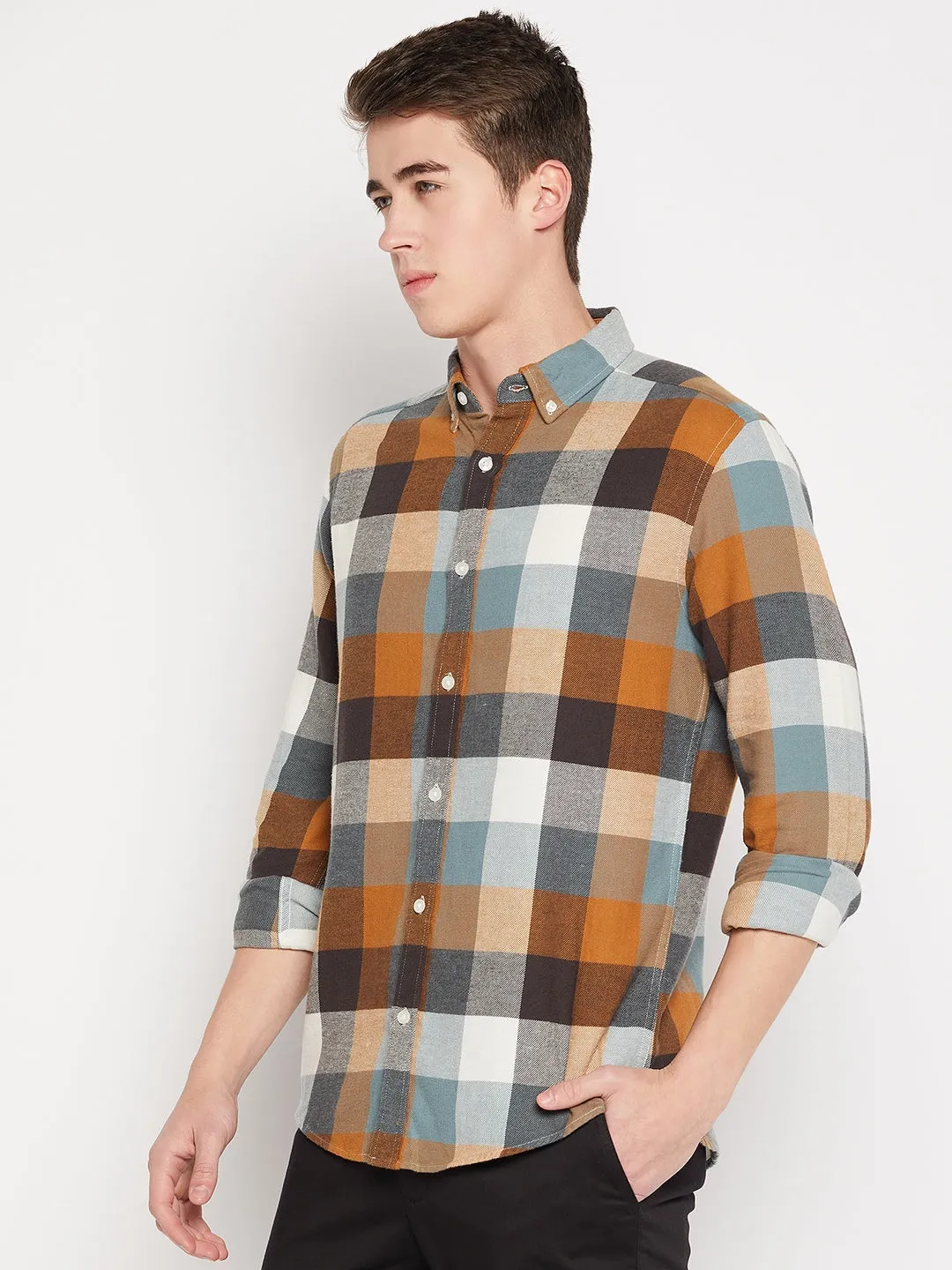 Camla Barcelona Warm Blue Shirt For Men