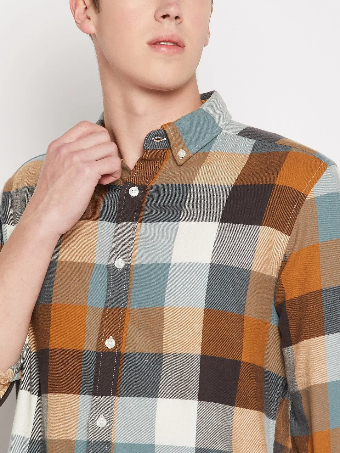 Camla Barcelona Warm Blue Shirt For Men
