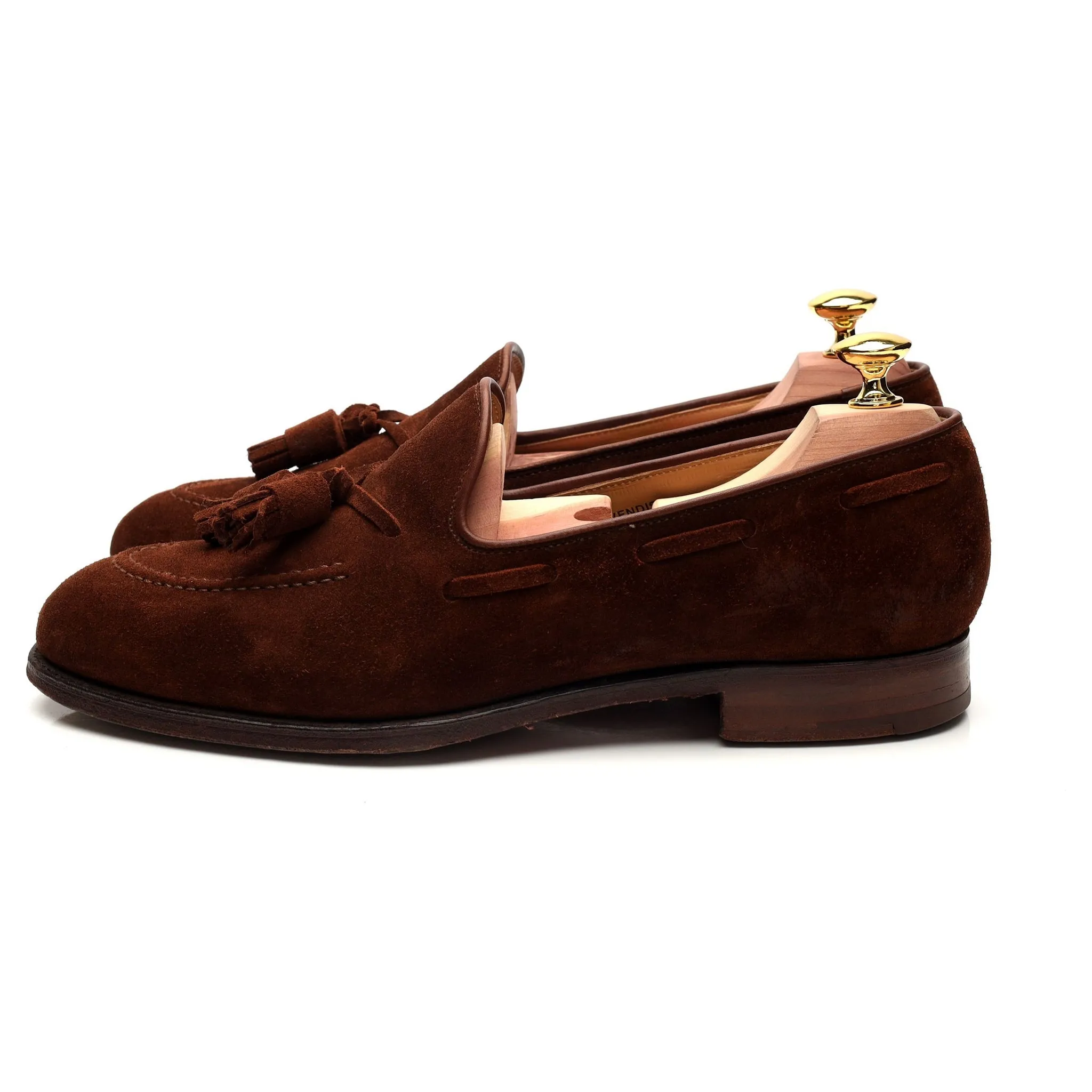 'Cavendish' Brown Suede Tassel Loafer UK 7.5 E