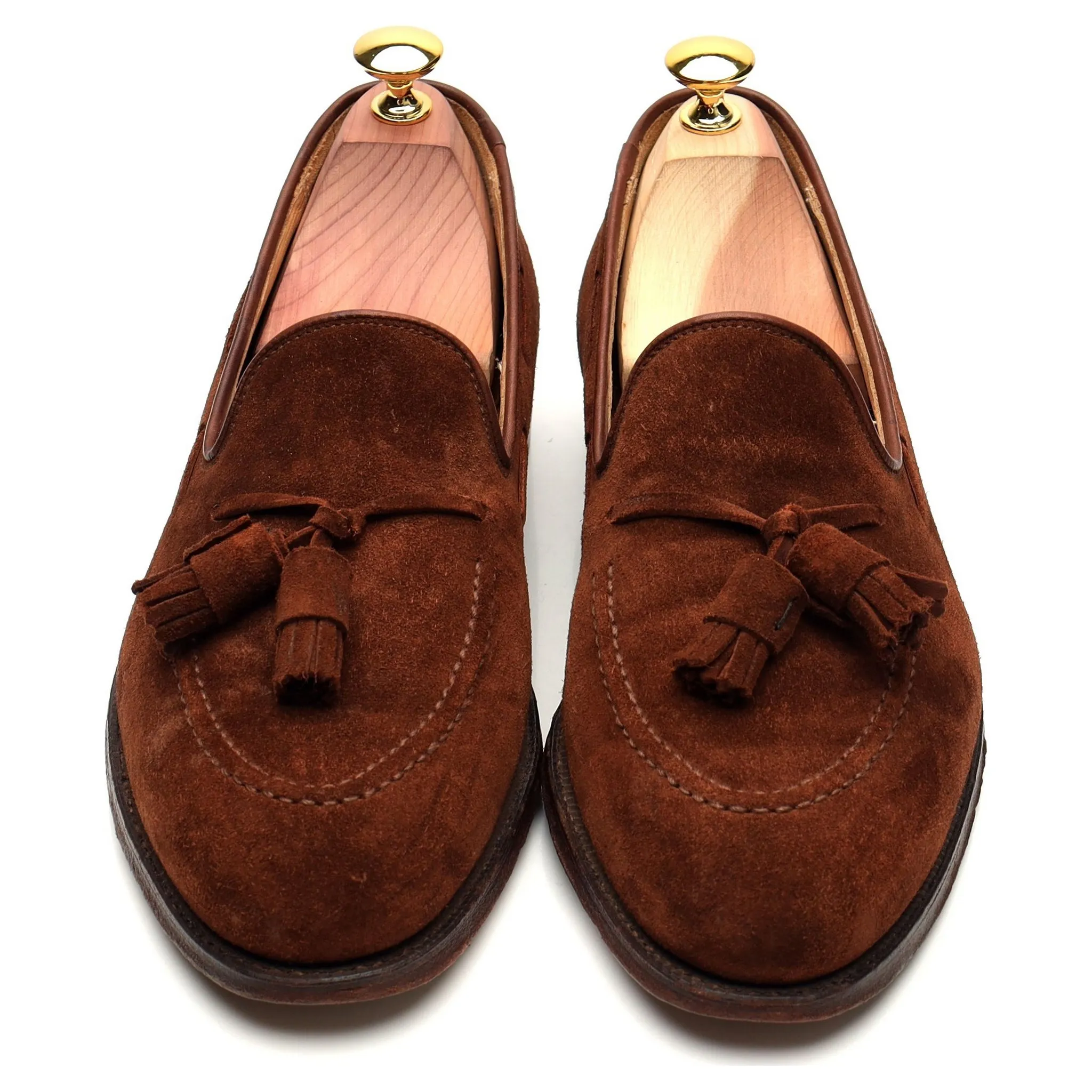 'Cavendish' Brown Suede Tassel Loafer UK 7.5 E
