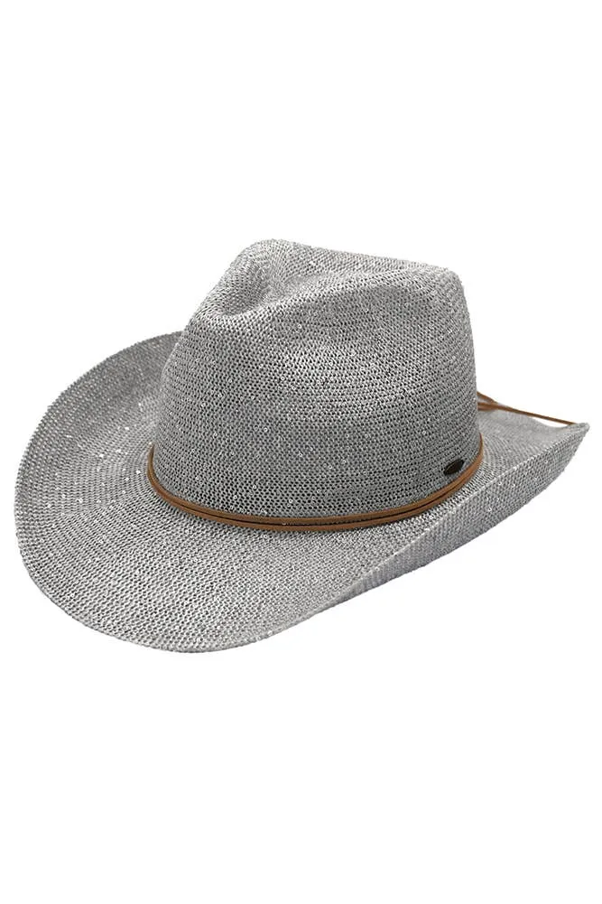 C.C Sequin Cowboy Hat: Hot Pink