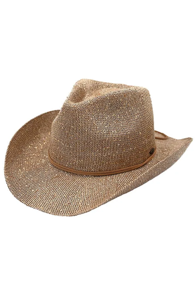C.C Sequin Cowboy Hat: Hot Pink