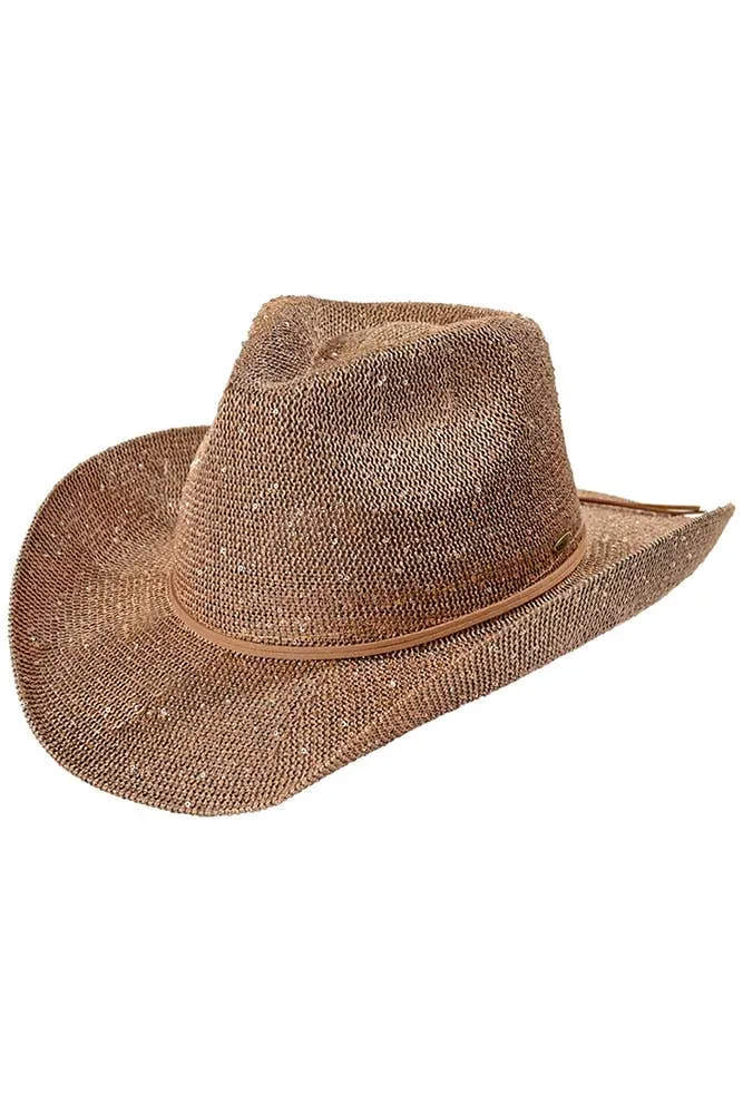C.C Sequin Cowboy Hat: Hot Pink