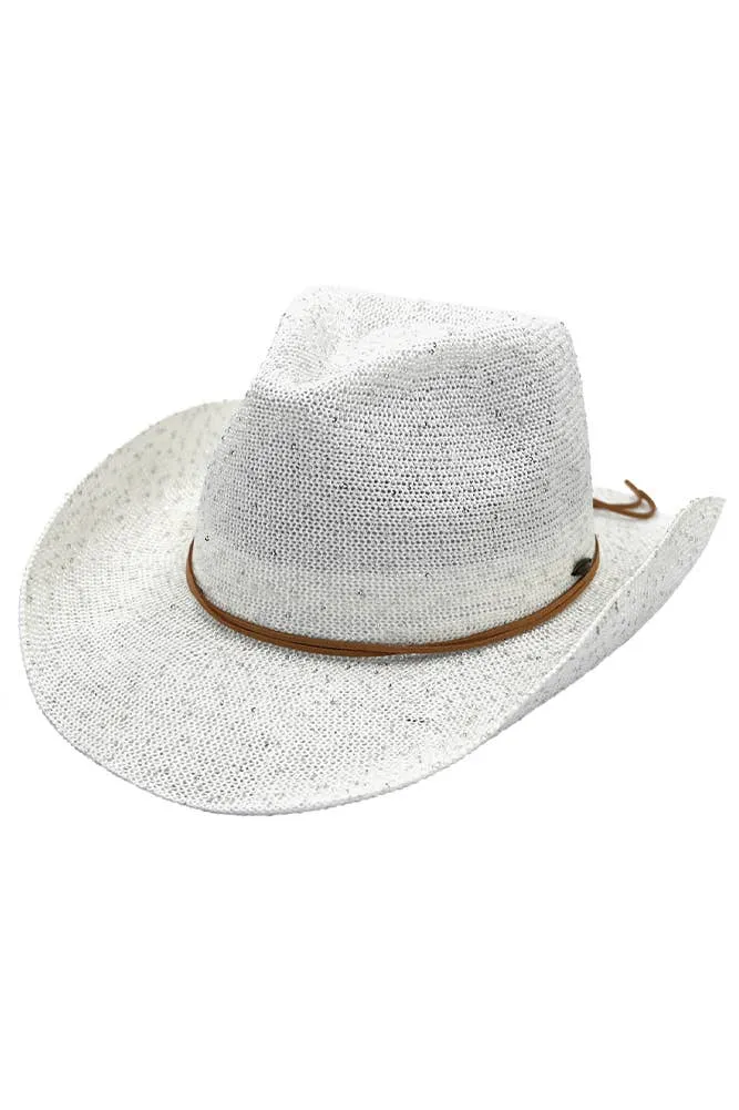 C.C Sequin Cowboy Hat: Hot Pink