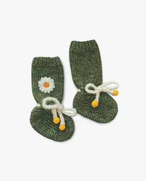 Chamomile Booties | Moss Green