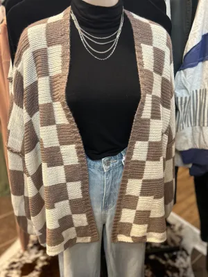 Checkered Cardigan