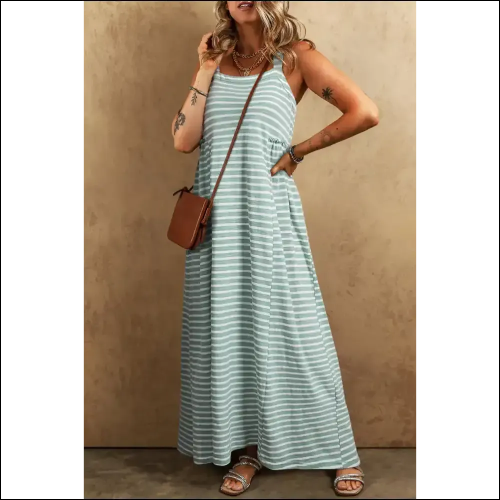 Chic Green Stripe Maxi Dress: Finally, a Maxi Dress that Doesn't Suck 👗 Needful Things