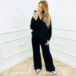 Corduroy Set Zwart