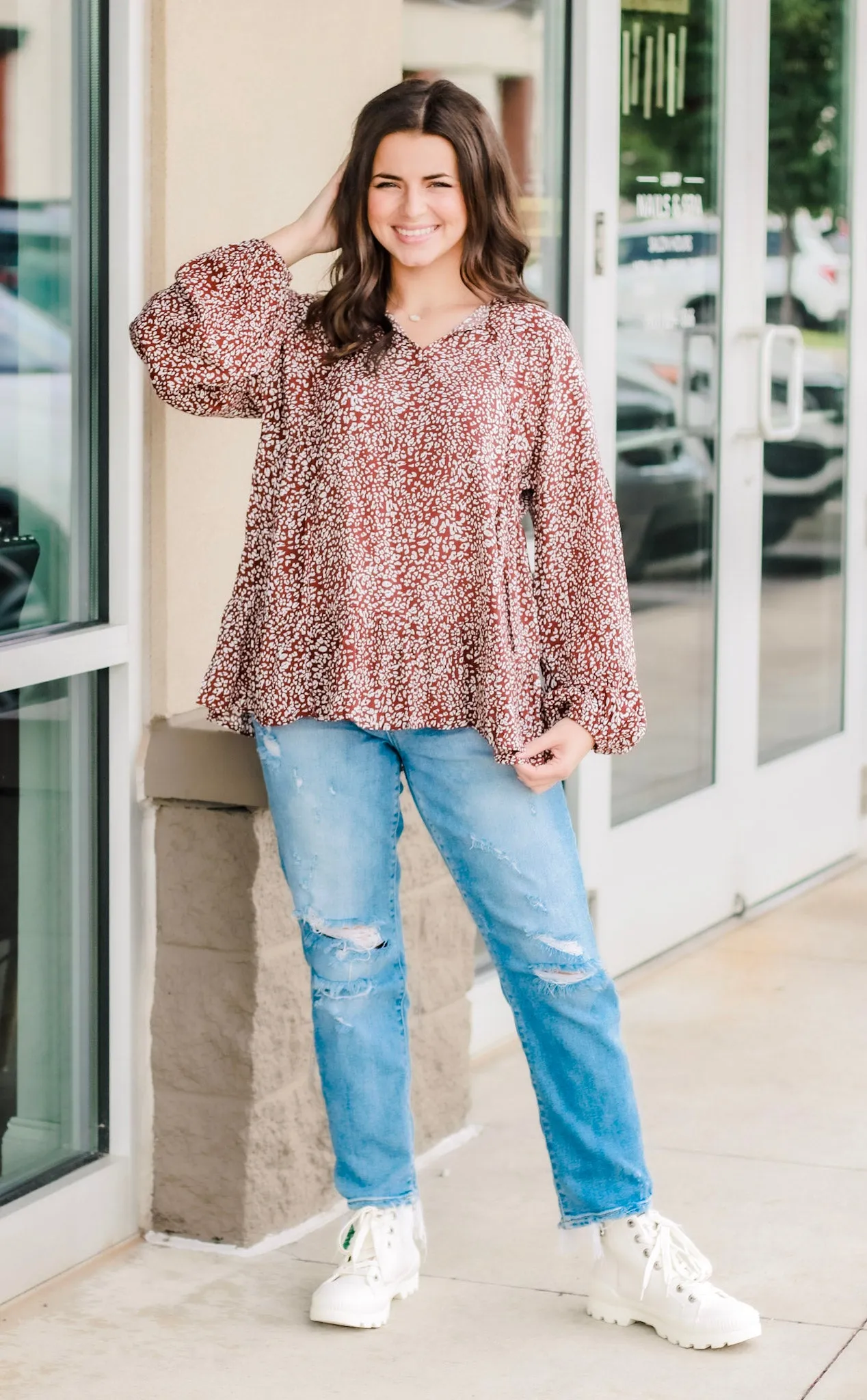 Cute & Cocoa Leopard Top
