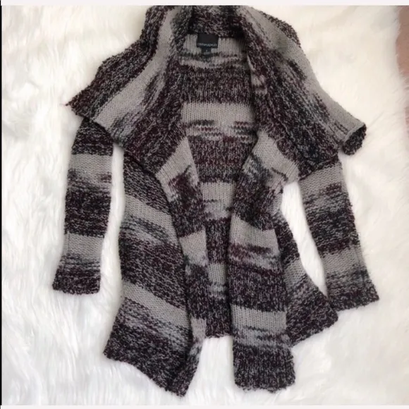 Cynthia Rowley purple and grey sweater. Very warm.