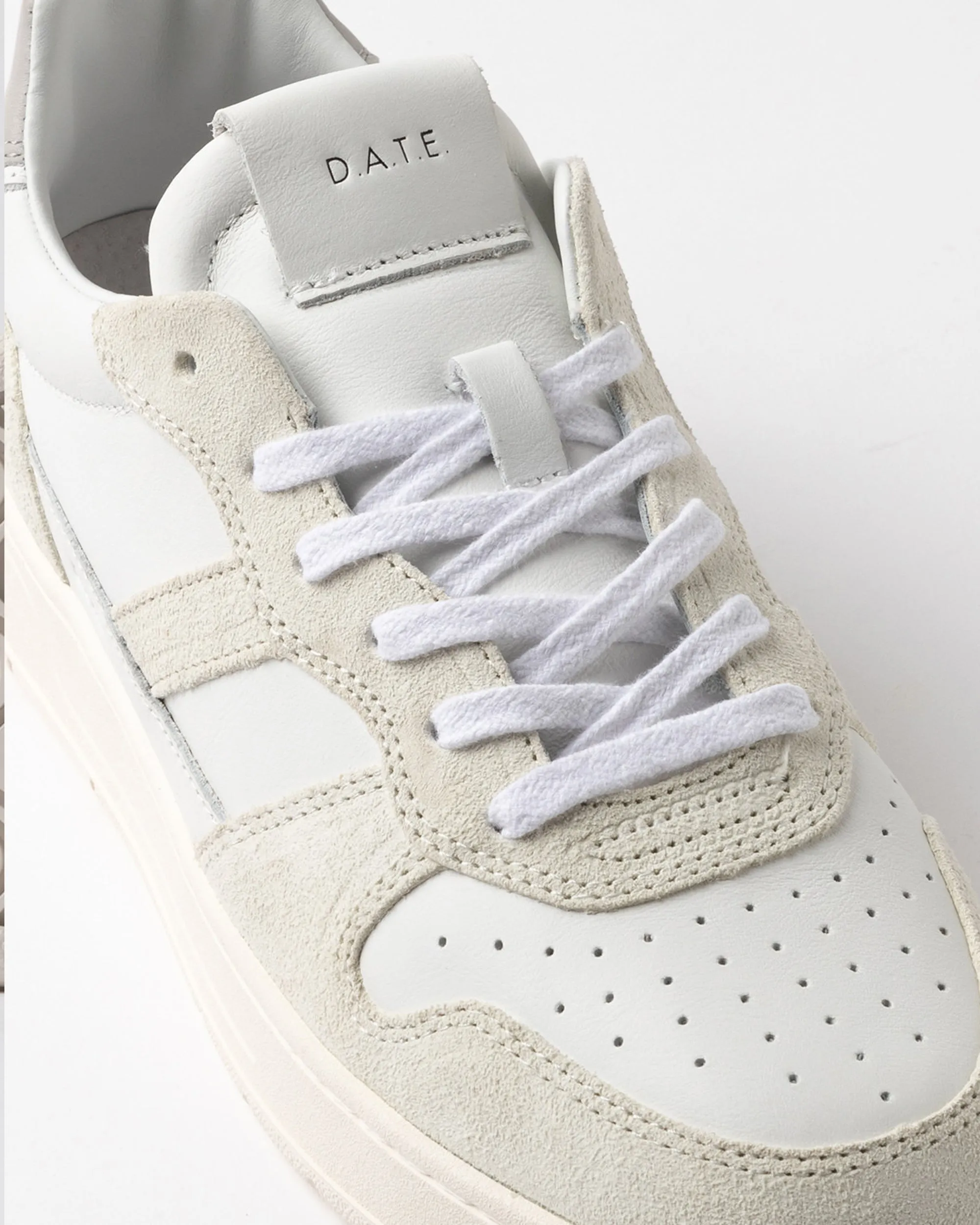 DATUM. Sneaker Court 2.0 Vintage Calf White