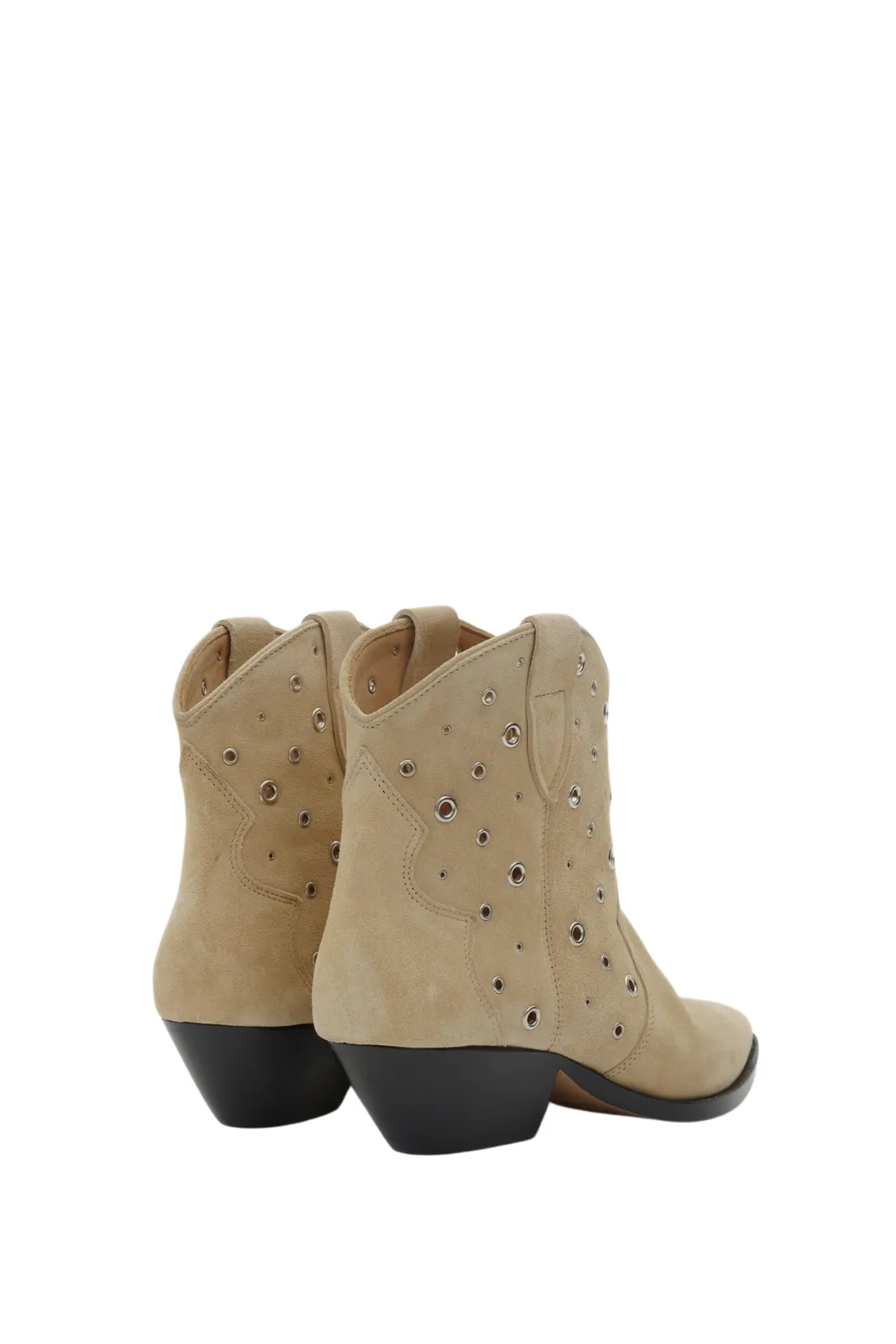 Dewina Suede Eyelets Boot | Taupe