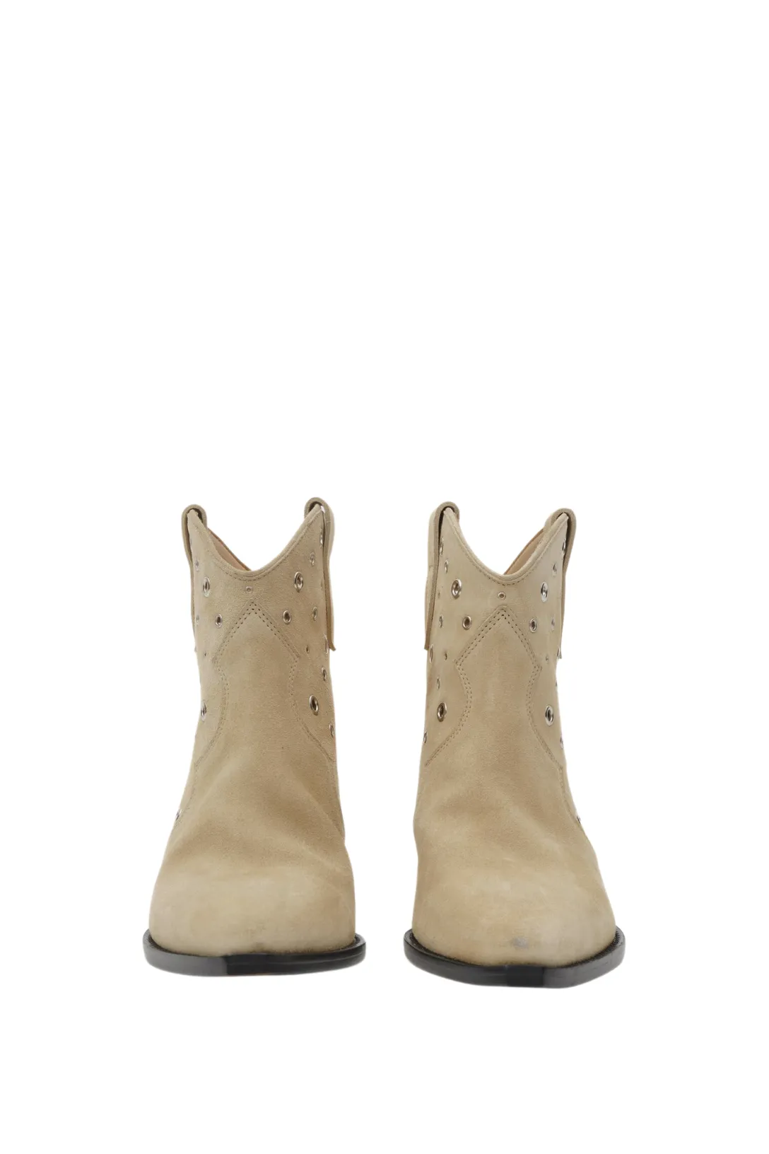 Dewina Suede Eyelets Boot | Taupe