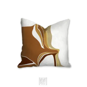 Earthy Throw pillow, abstract rock formation, terra cotta, fall decor, Interiors, home decor, pillow cover and insert, home accent pillow
