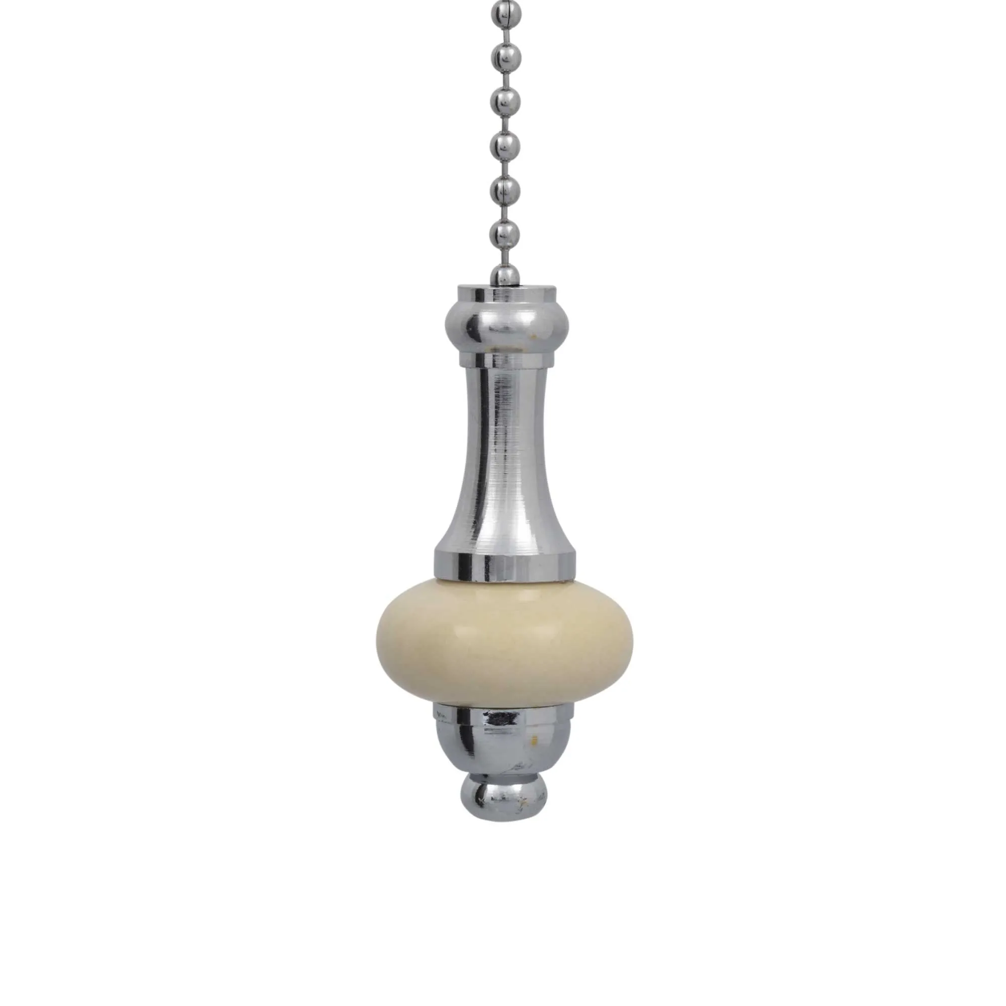 ElekTek Light Pull Chain Ceramic Disc With 80cm Matching Chain