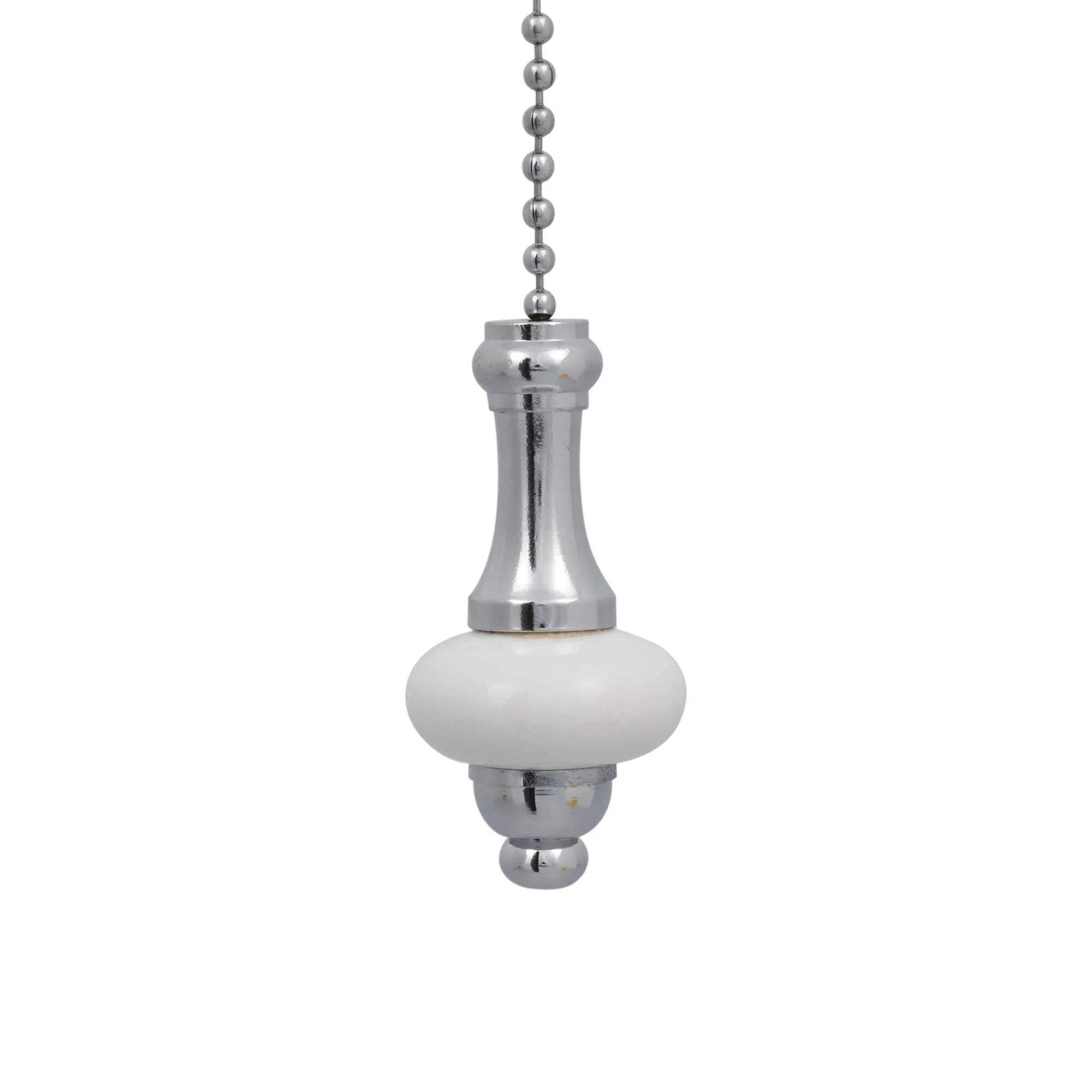 ElekTek Light Pull Chain Ceramic Disc With 80cm Matching Chain
