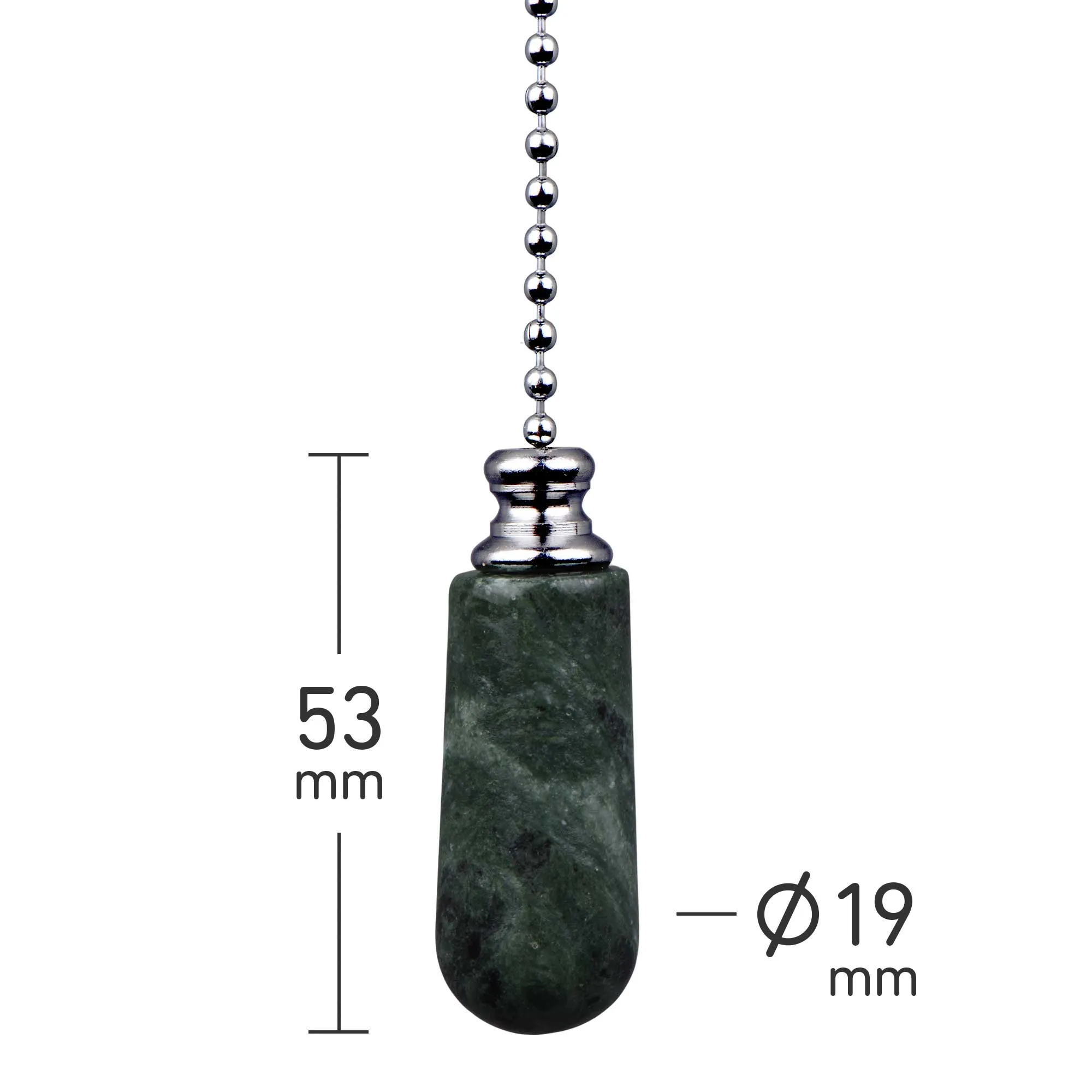 ElekTek Light Pull Chain Marble Drop With 80cm Matching Chain