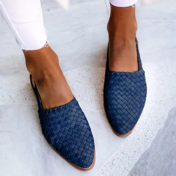 Elliote | Woven Flat Shoes